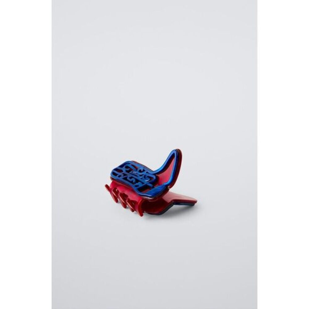 ZARA Red and Blue COWBOY BOOT HAIR‎ CLIP